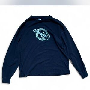 American Vintage Navy Blue Graphic Tee